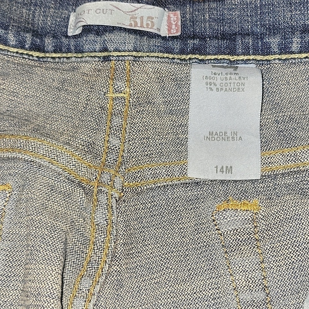 LEVIS NWT Bootcut 515 Stretch Jeans Light Wash Sz 14 - Picture 5 of 6